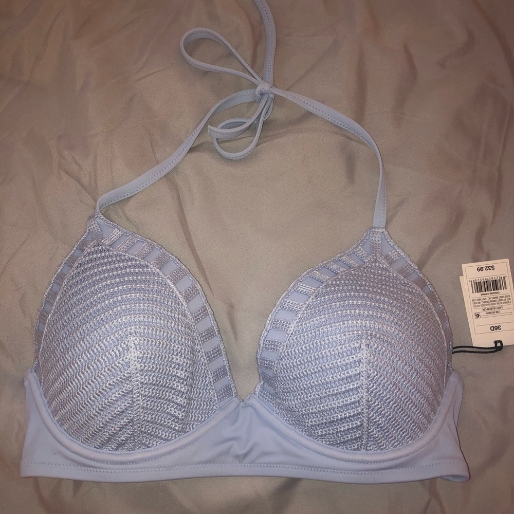 NWT Shade & Shore Crochet Bra Swim Top 36D